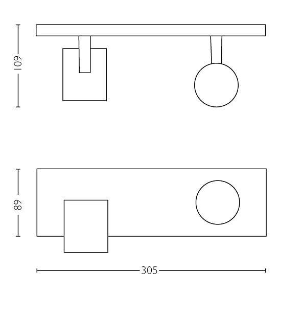 Philips Runner Hue Bar/Tube White 53092/31/P7
