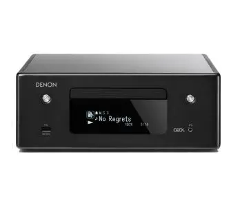 Wieża Denon RCD-N10 120W Wi-Fi Bluetooth Radio FM, Internetowe Czarny