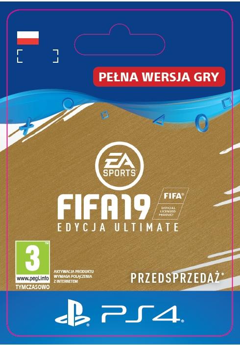 FIFA 19 - Edycja Ultimate [kod aktywacyjny] PS4 / PS5
