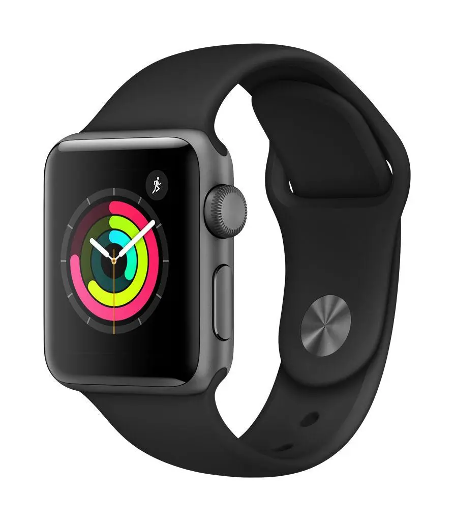 Apple Watch 3 38mm Czarny pasek sport