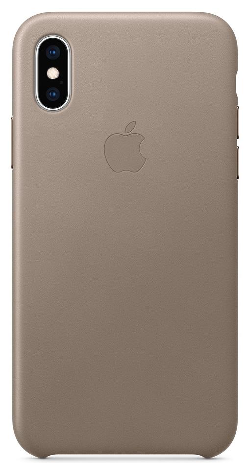 Apple Leather Case iPhone Xs MRWL2ZM/A (jasnobeżowy)