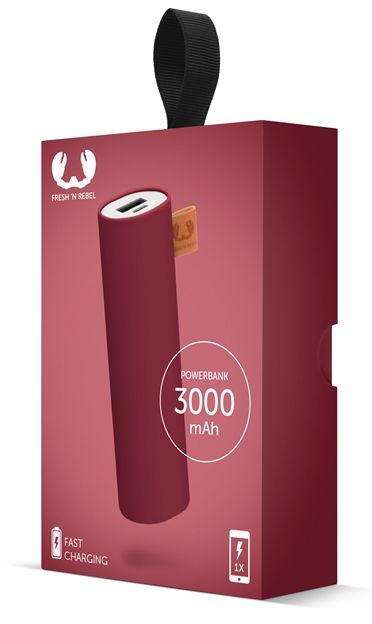 Powerbank Fresh 'n Rebel 3000 mAh Ruby