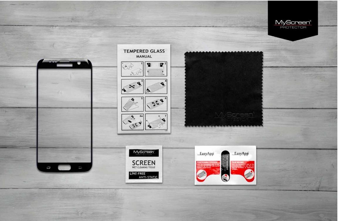 Szkło hartowane MyScreen Protector Diamond Edge 3D Glass do iPhone XS Max (czarny)