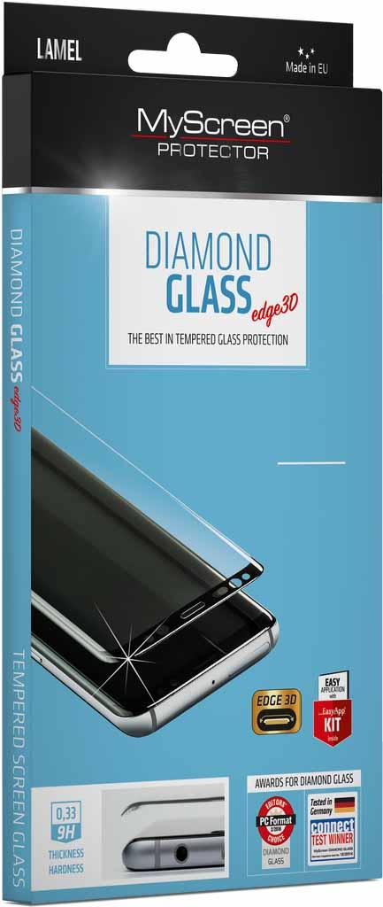 Szkło hartowane MyScreen Protector Diamond Edge 3D Glass do iPhone XS Max (czarny)