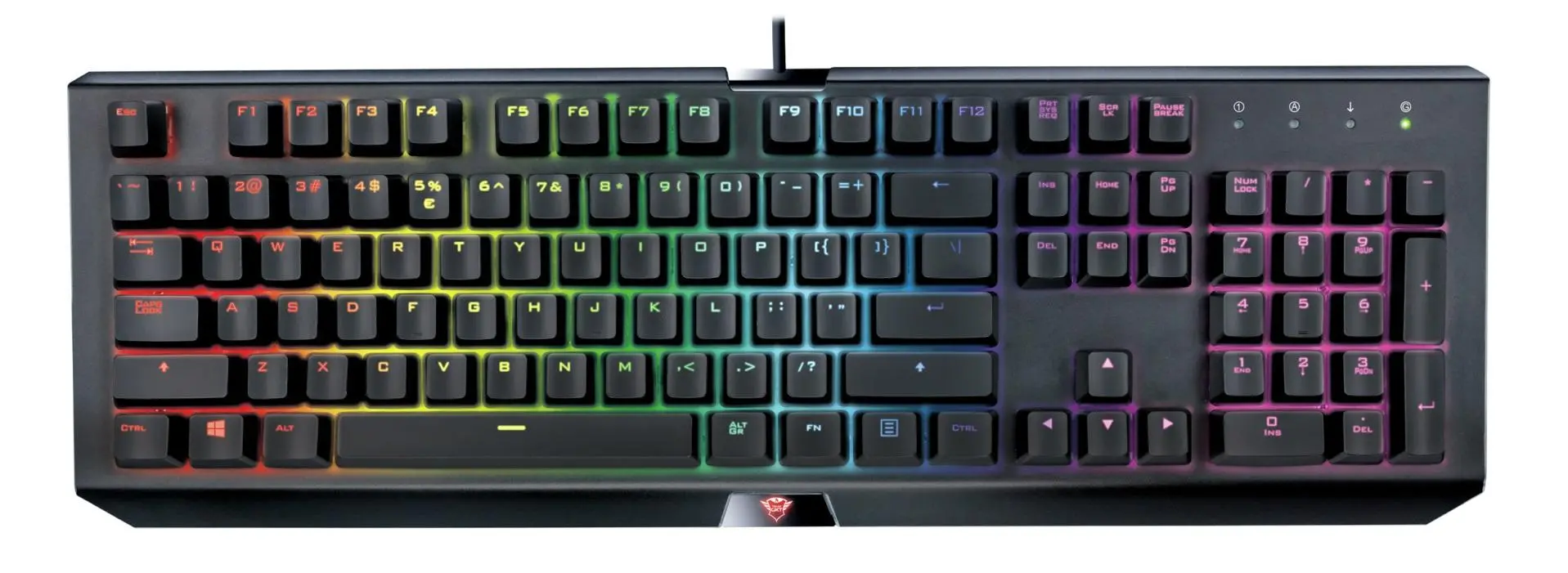 Klawiatura mechaniczna Trust GXT890 Cada RGB Czarny