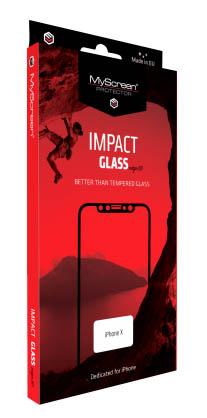 Szkło hartowane MyScreen Protector ImpactGLASS edge3D iPhone X (czarny)