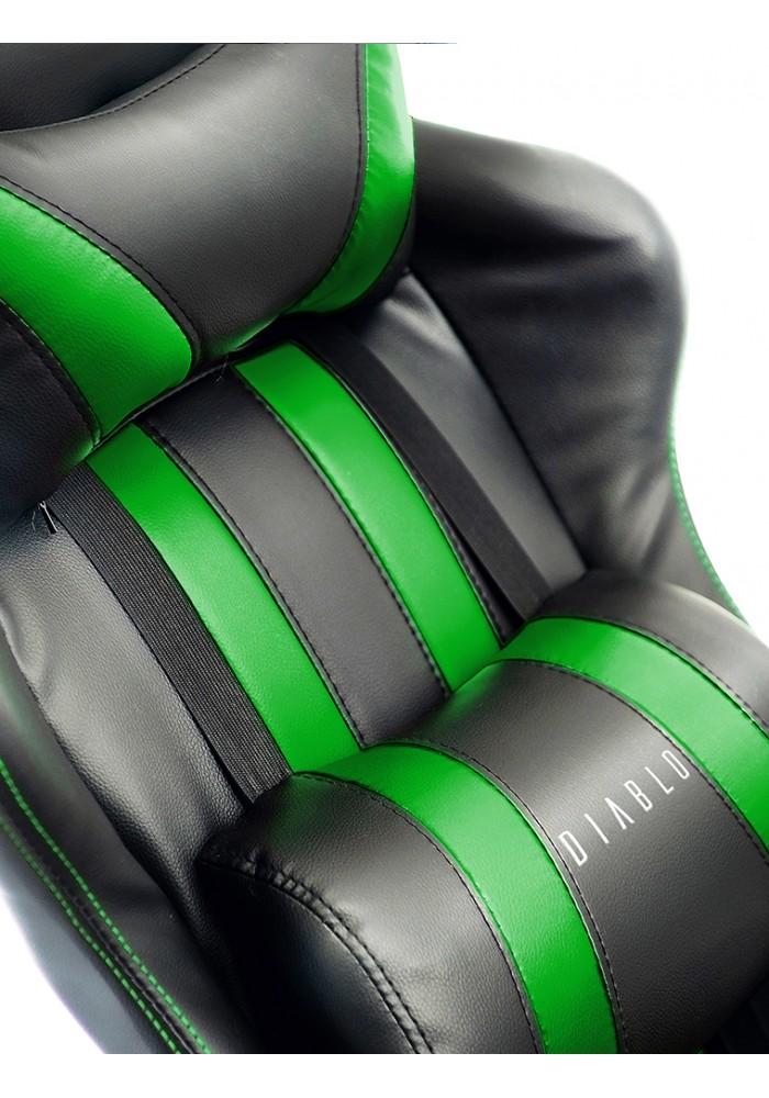 Fotel Diablo Chairs X-One (czarno-zielony)