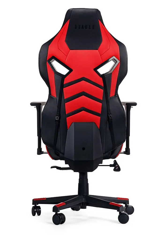 Fotel Diablo Chairs X-Fighter Normal Size Gamingowy do 150kg Skóra ECO Czarno-czerwony