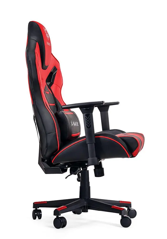 Fotel Diablo Chairs X-Fighter Normal Size Gamingowy do 150kg Skóra ECO Czarno-czerwony