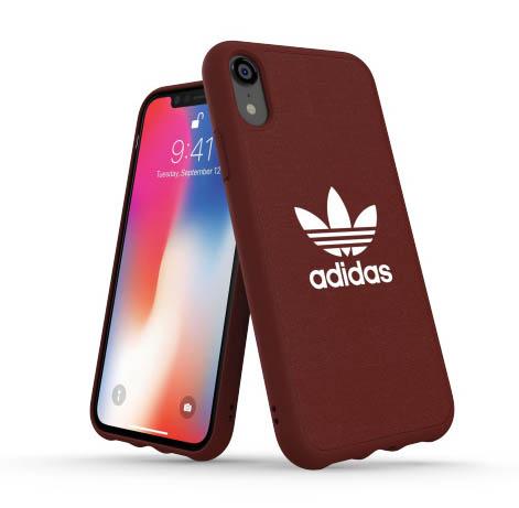 Etui Adidas Moulded Canvas Case do iPhone Xr (czerwony)