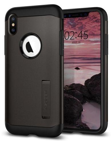 Etui Spigen Slim Armor 065CS25153 do iPhone Xs Max (gunmetal)