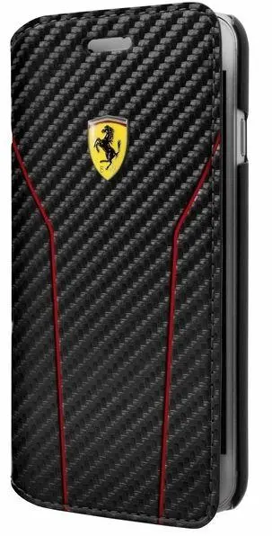 Etui Ferrari FESCAFLBKP7LBK do iPhone 7/8 Plus Czarny