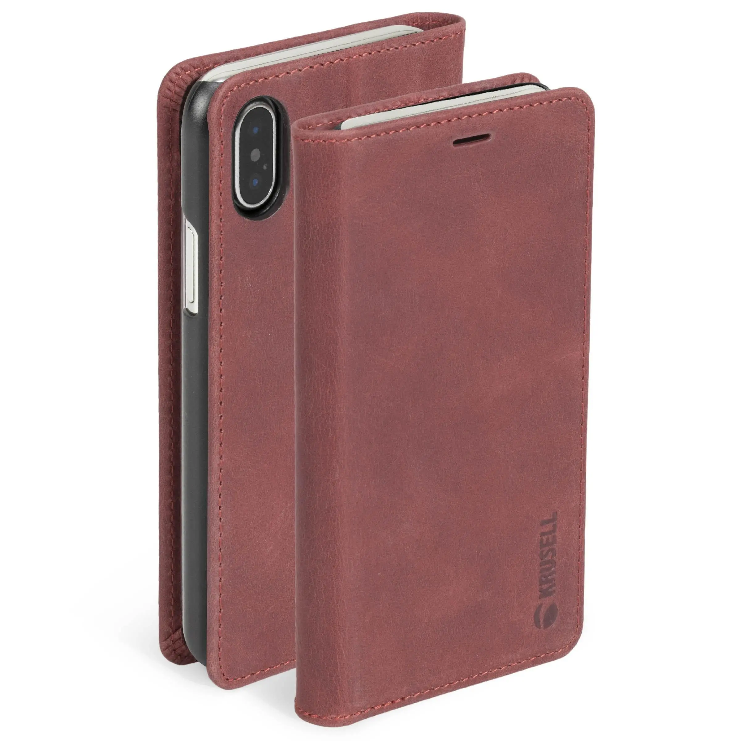 Etui Krusell Sunne 4 Card FolioWallet do iPhone X/Xs Czerwony