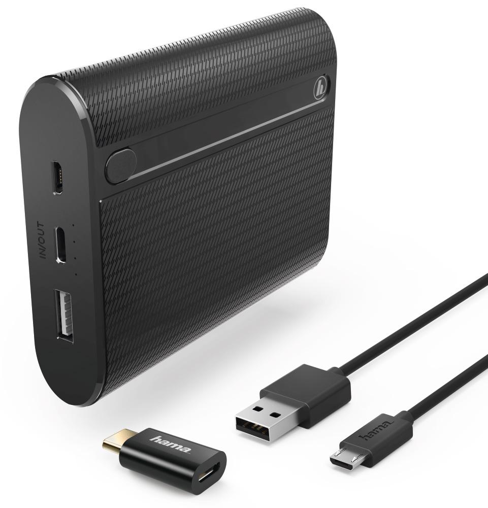 Powerbank Hama Power Pack "X10" 10 000 mAh 00178983 (czarny)
