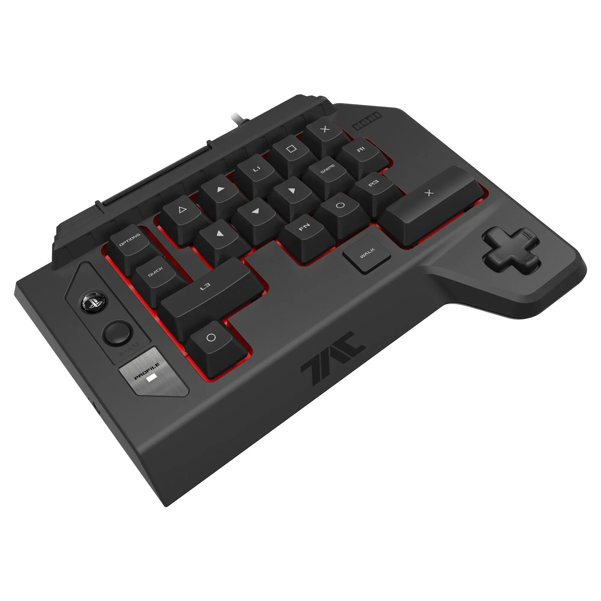 Klawiatura Hori T.A.C FOUR Type K2 do PC, PS4, PS3 Przewodowy
