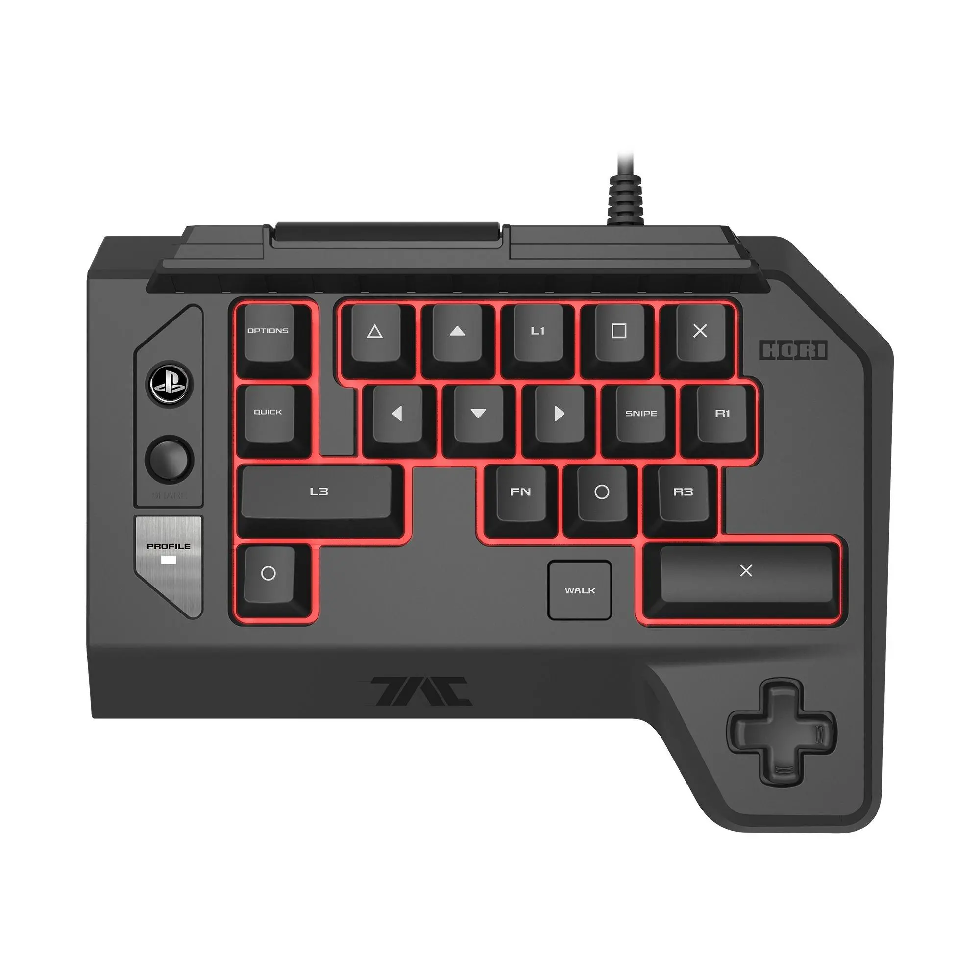Klawiatura Hori T.A.C FOUR Type K2 do PC, PS4, PS3 Przewodowy