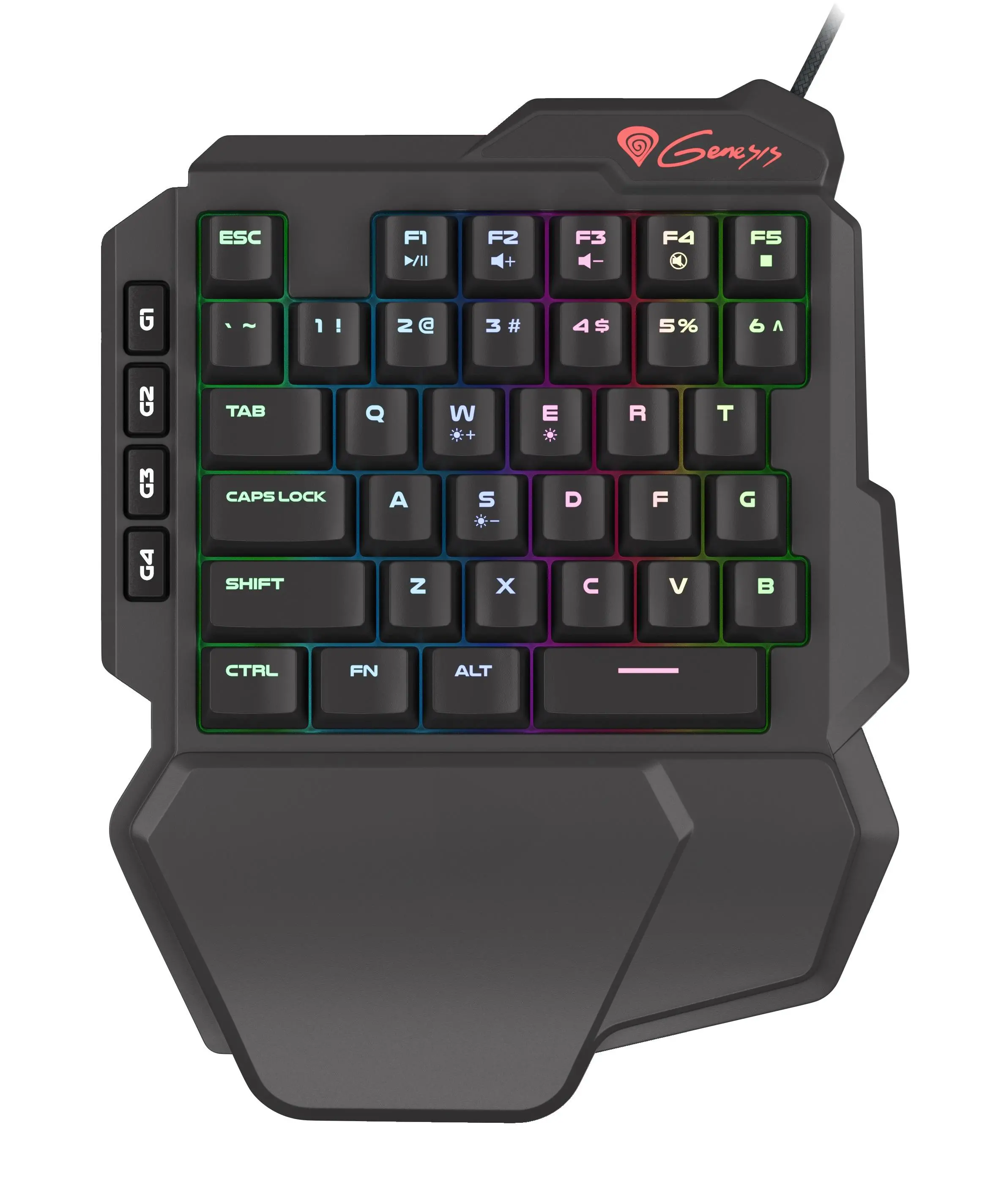 Klawiatura mechaniczna Genesis Thor 100 RGB Czarny