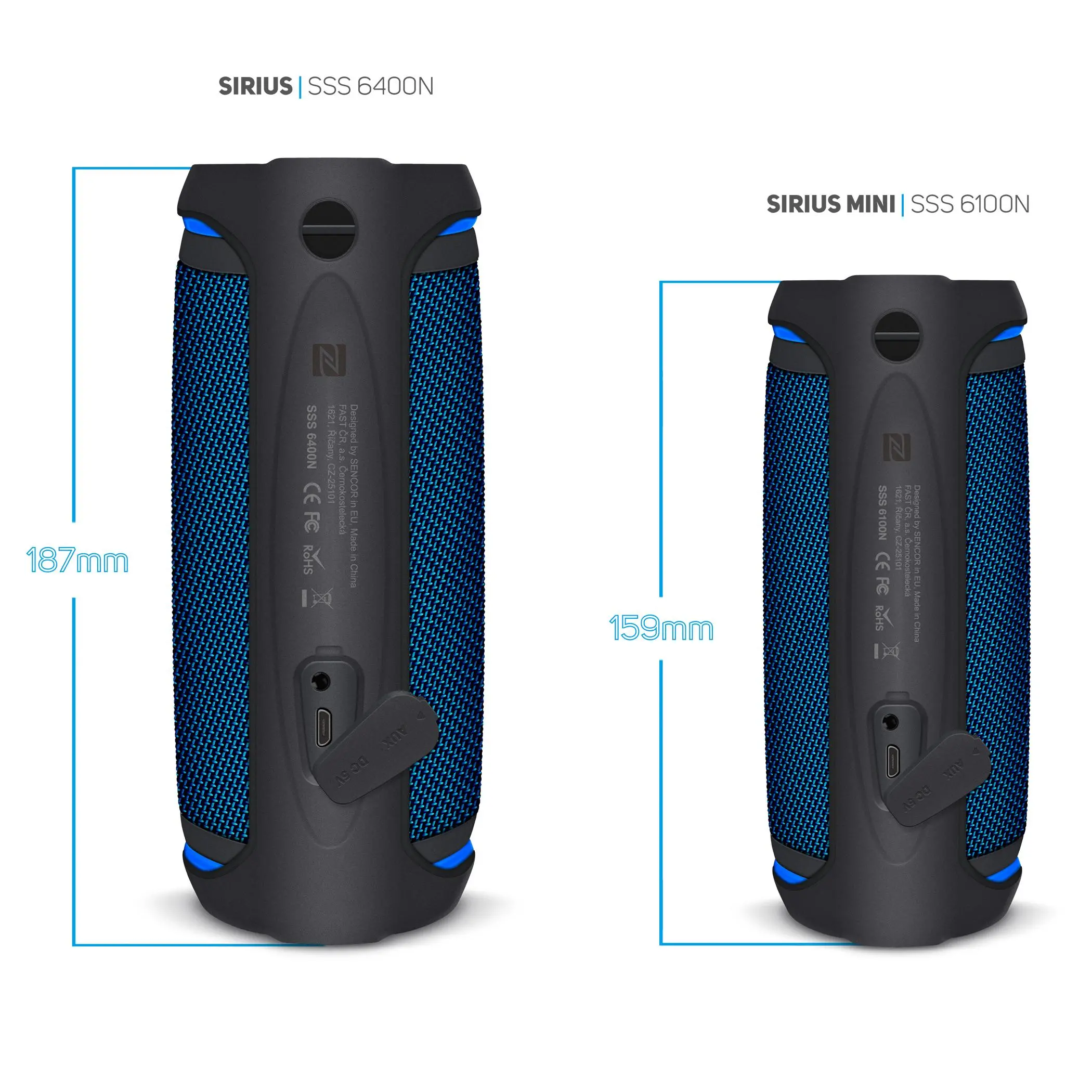Głośnik Bluetooth Sencor Sirius SSS 6400N NFC 30W Niebieski