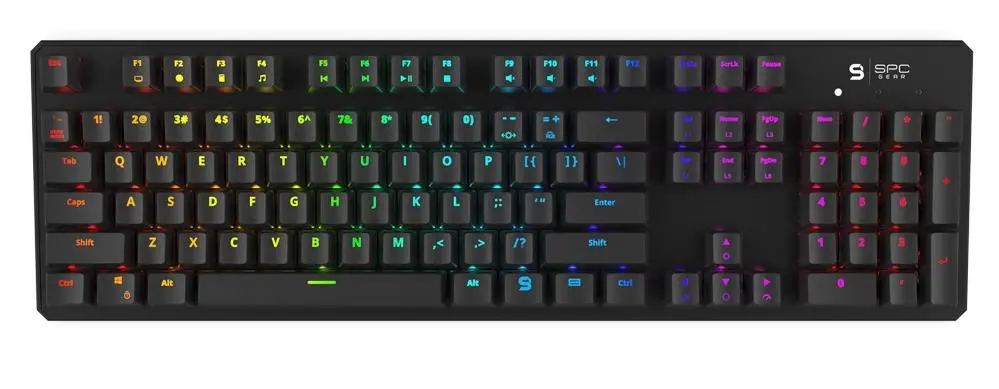 Klawiatura mechaniczna SPC Gear GK540 Magna Kailh Blue RGB Czarny