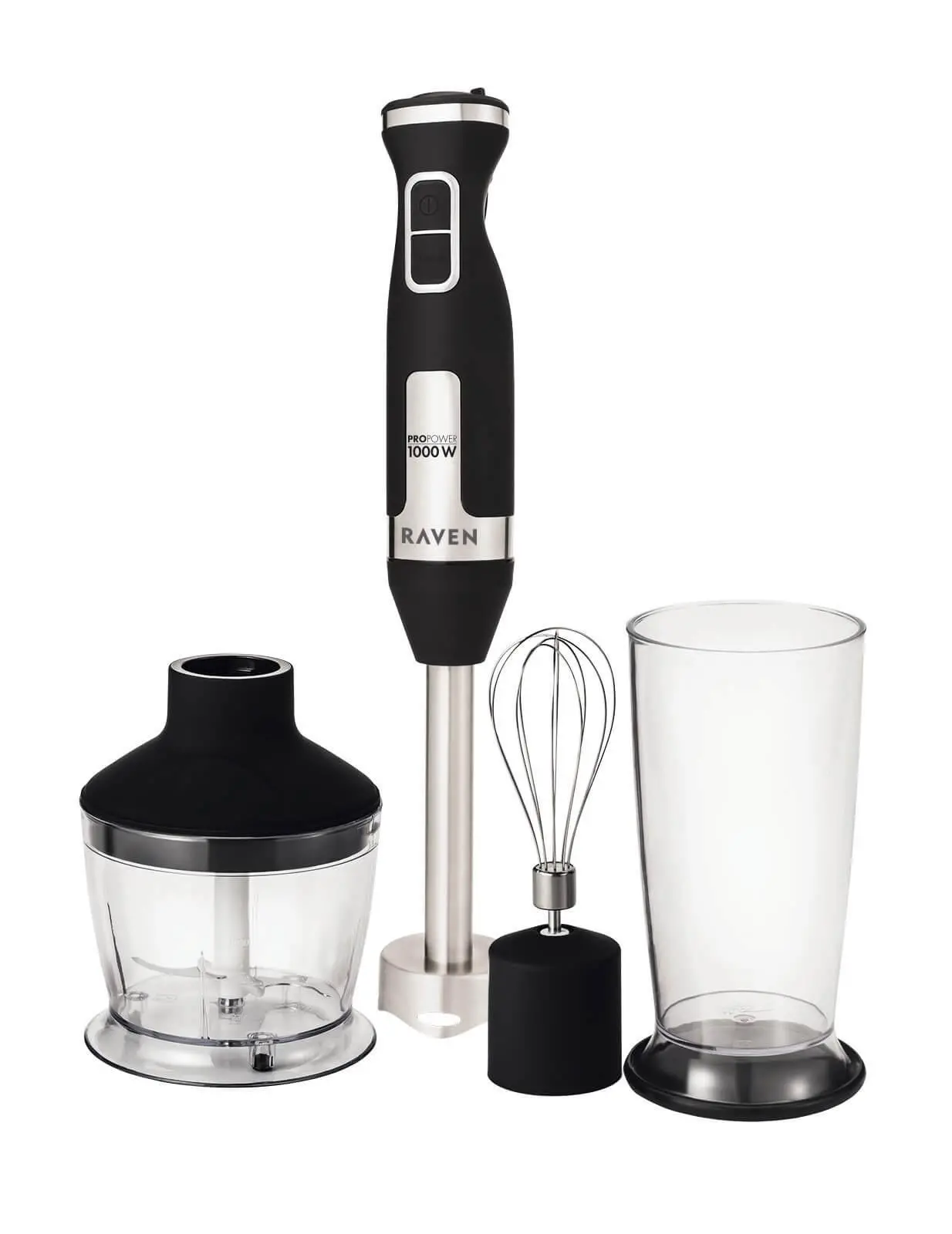 Blender Raven EBR005 1000W 4w1 Rozdrabniacz Końcówka do ubijania