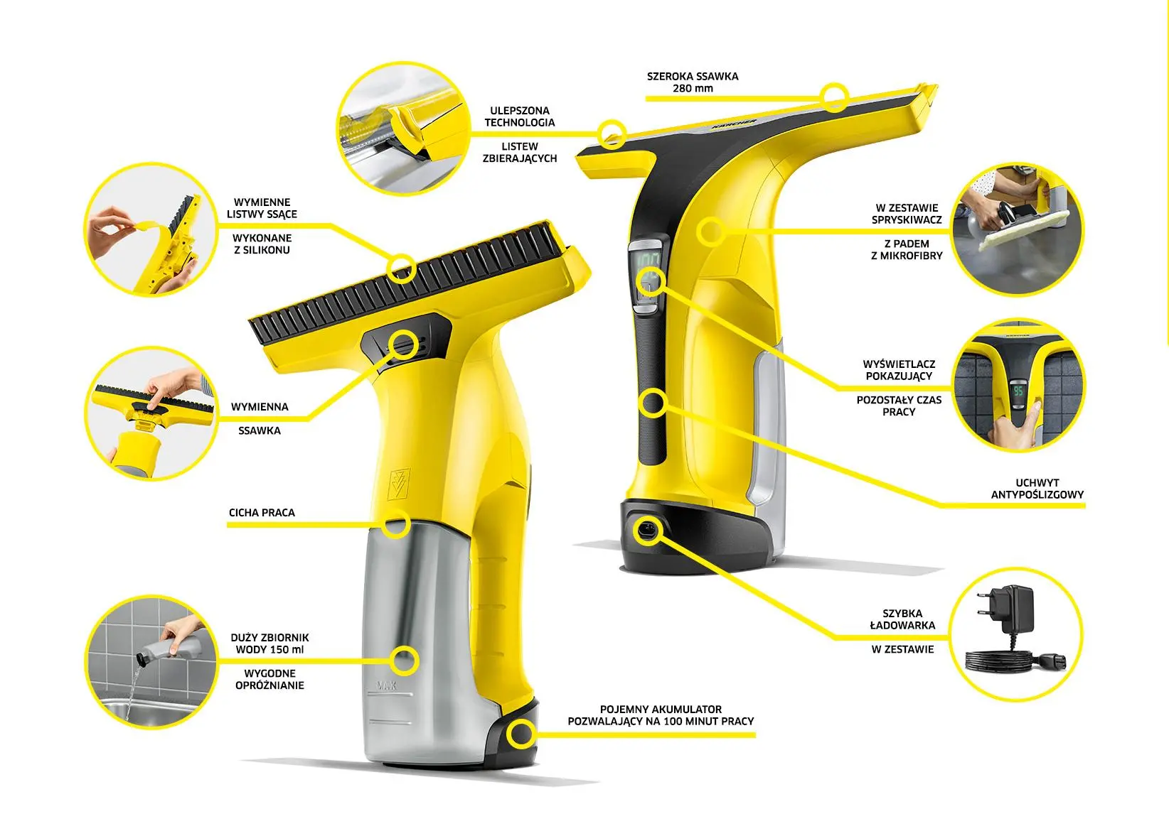 Myjka do okien Karcher WV 6 Plus 1.633-510.0 100min 300m2