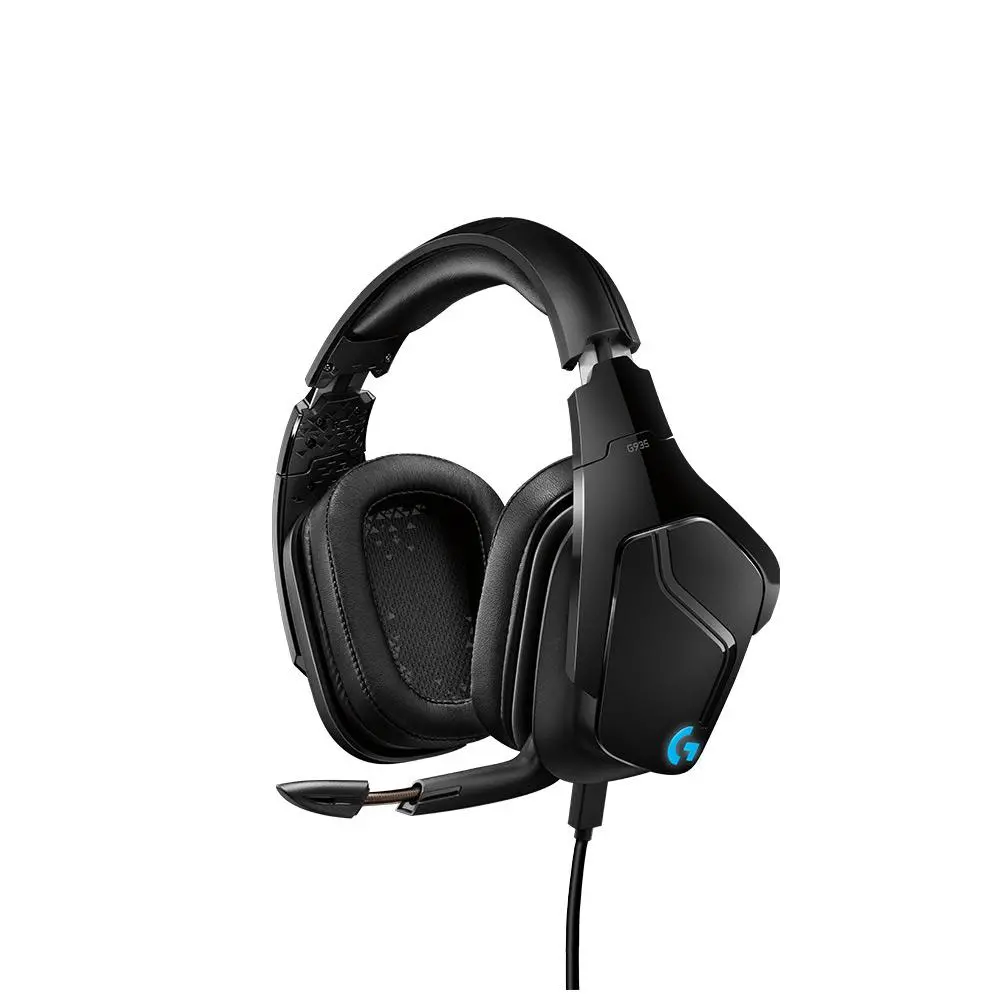 Słuchawki bezprzewodowe z mikrofonem Logitech G935 Nauszne Czarno-niebieski