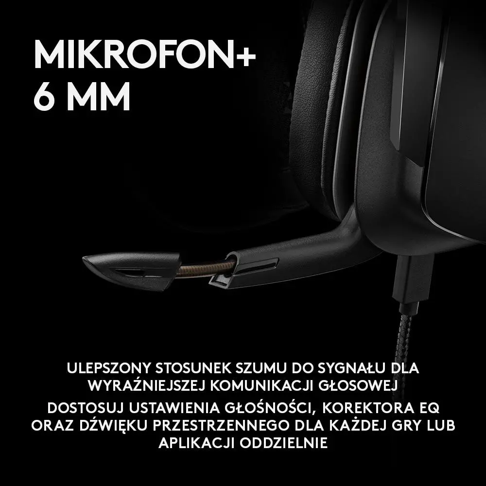 Słuchawki bezprzewodowe z mikrofonem Logitech G935 Nauszne Czarno-niebieski