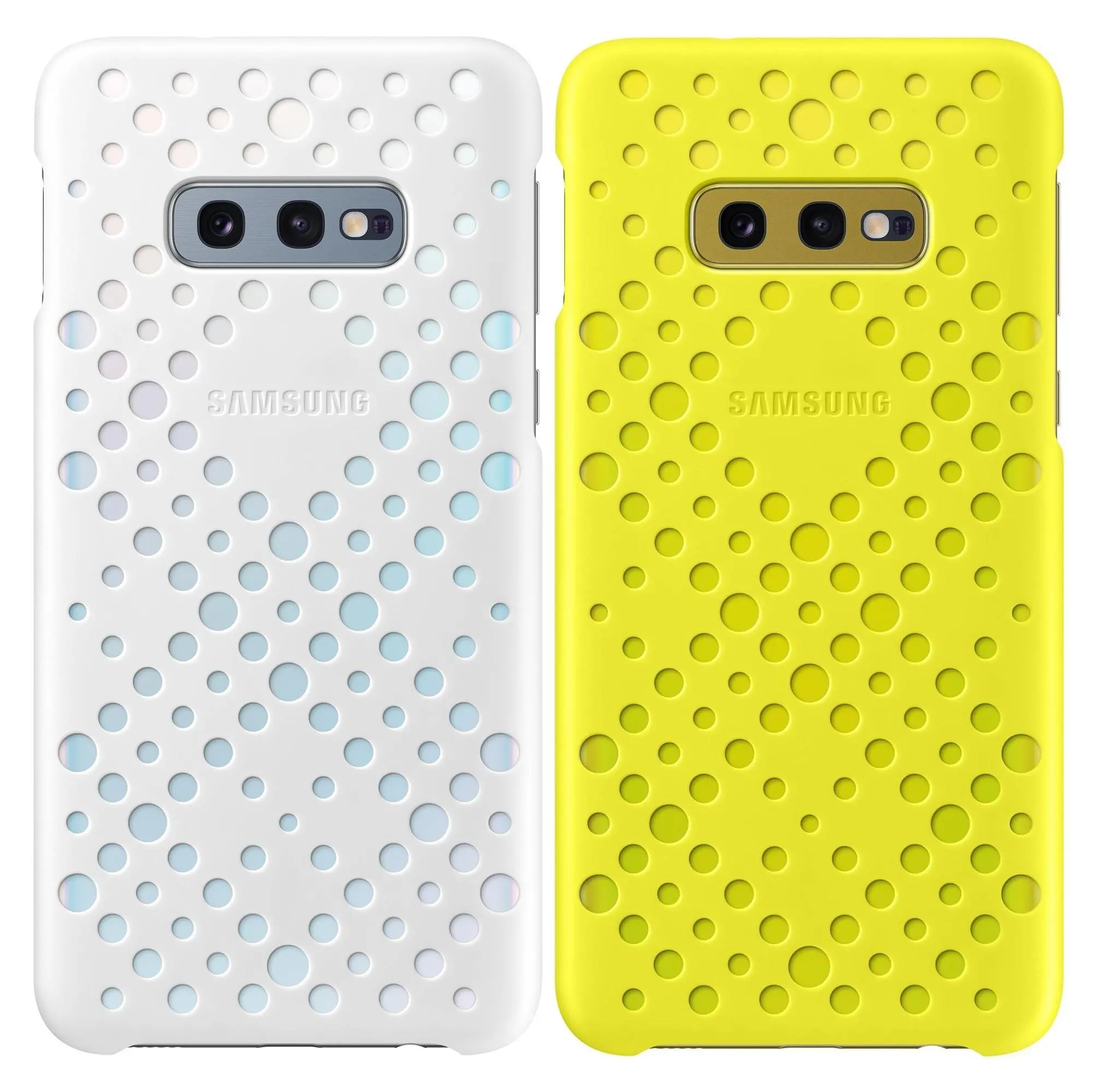 Etui Samsung Pattern Cover Pack do Galaxy S10e Biały i żółty