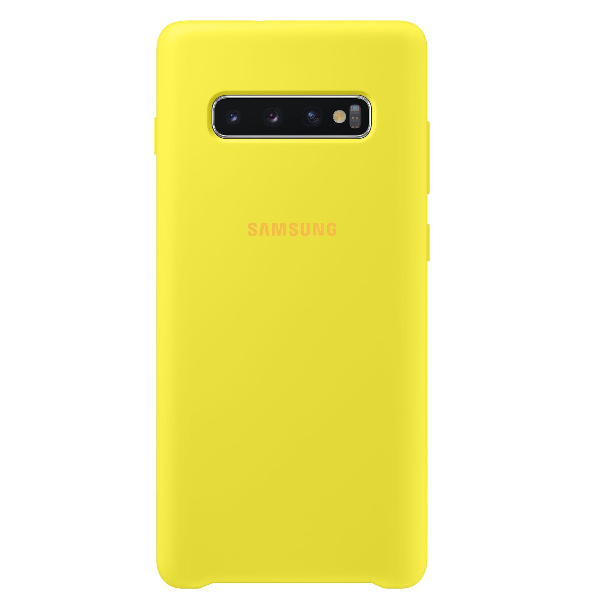 Etui Samsung Silicone Cover do Galaxy S10+ (żółty)