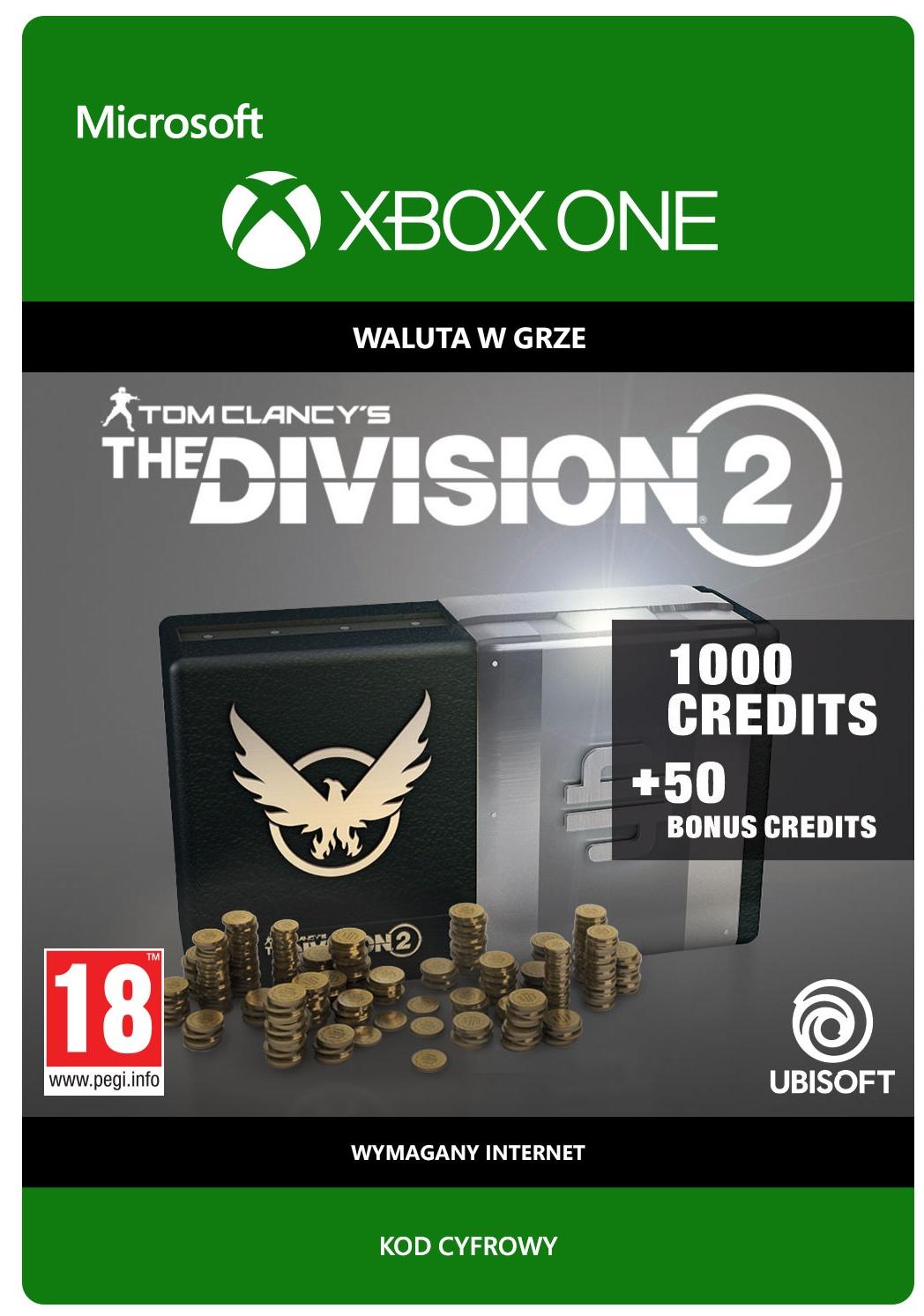 Tom Clancy's The Division 2 - Pakiet 1050 Kredytów [kod aktywacyjny] Xbox One