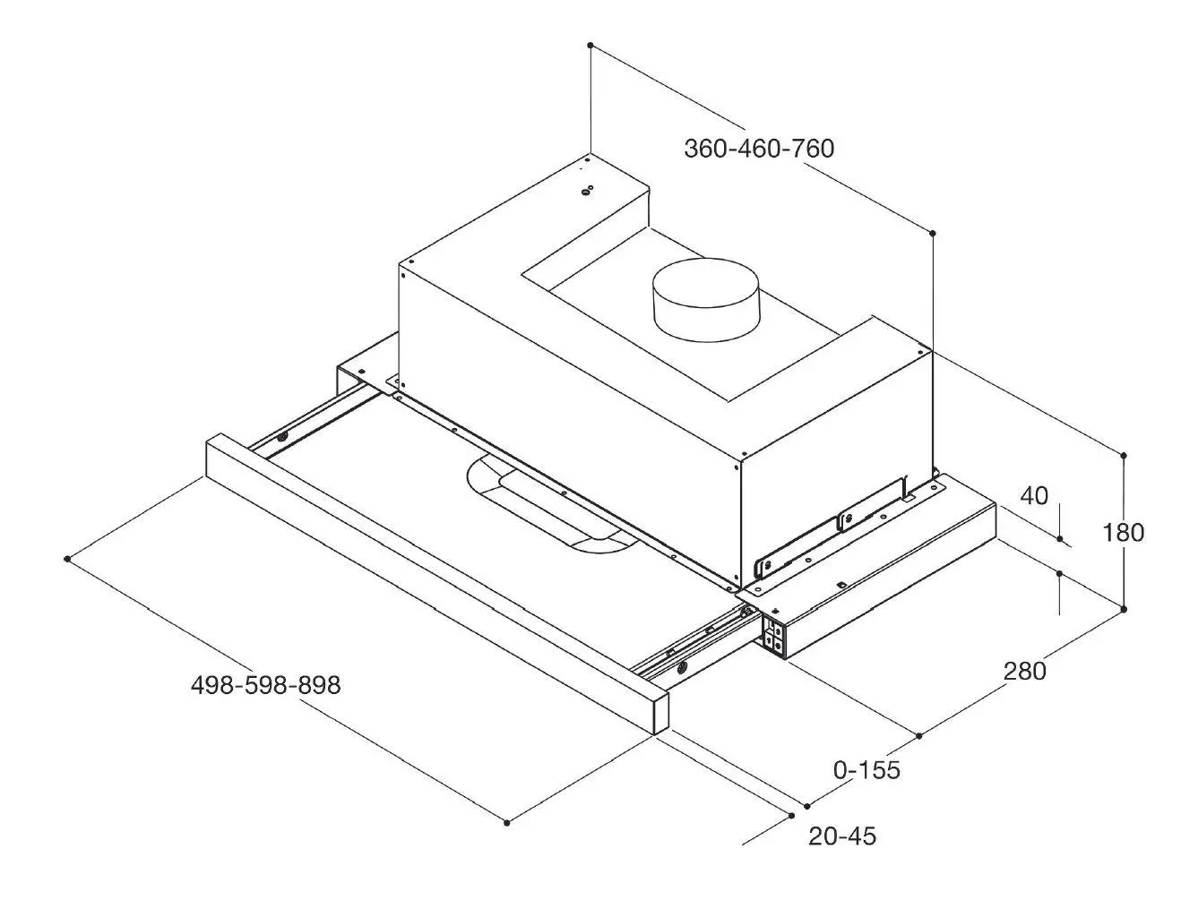 Okap Whirlpool AKR 5390/1 IX Srebrny