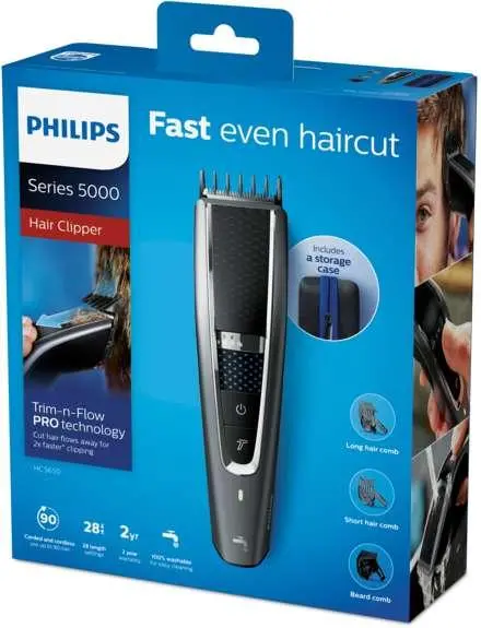 Maszynka do włosów Philips HC5650/15 90min