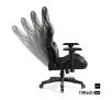 Fotel Diablo Chairs X-Ray 2.0 Normal Size Gamingowy do 136kg Skóra ECO Czarno-szary