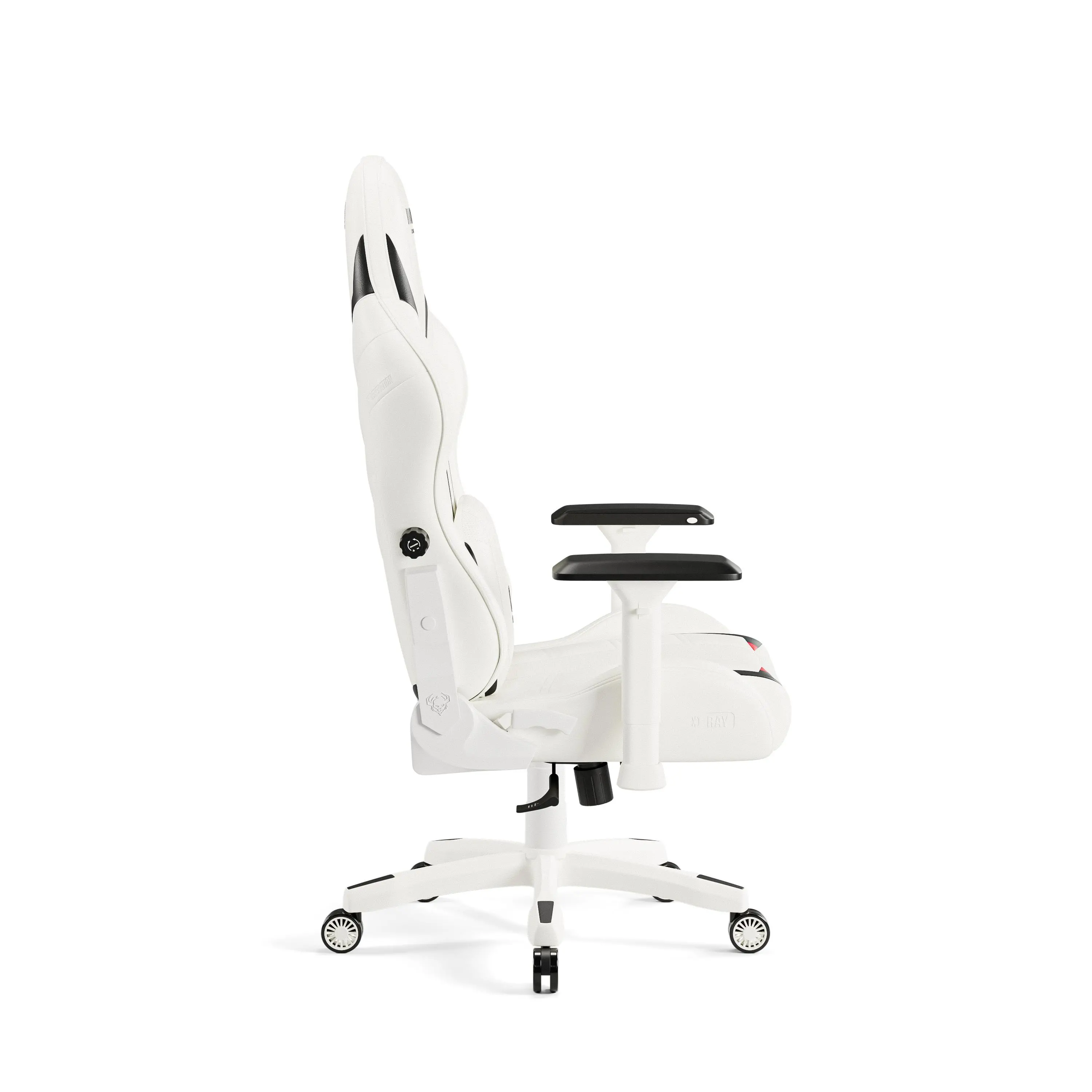 Fotel Diablo Chairs X-Ray 2.0 Normal Size Gamingowy do 136kg Skóra ECO Biało-czarny