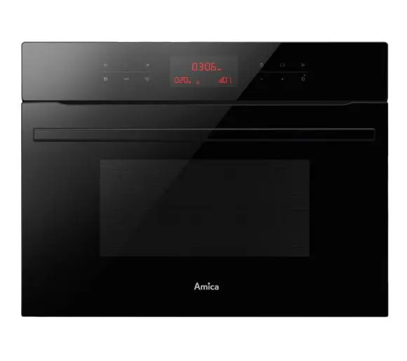 Пічка з мікрохвилею Amica AMMB44E2GCB X-Type Термовентиляція Чорна