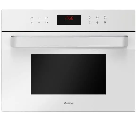 Пічка з мікрохвильовою функцією Amica AMMB44E3GCW Q-TYPE біла