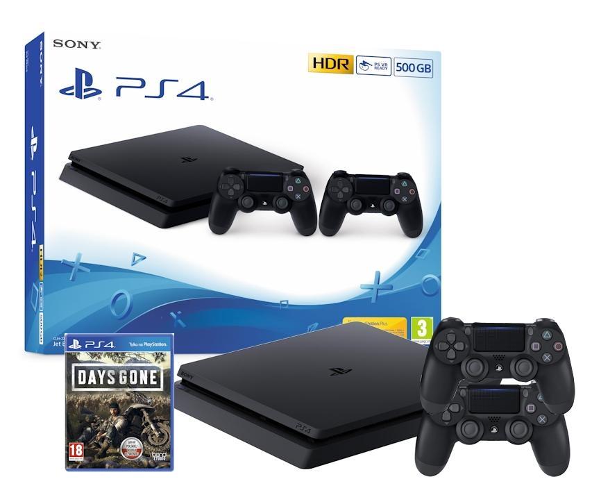 Konsola Sony PlayStation 4 Slim 500GB + Days Gone + 2 pady
