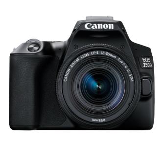Lustrzanka Canon EOS 250D + obiektyw EF-S 18-55mm IS STM Czarny