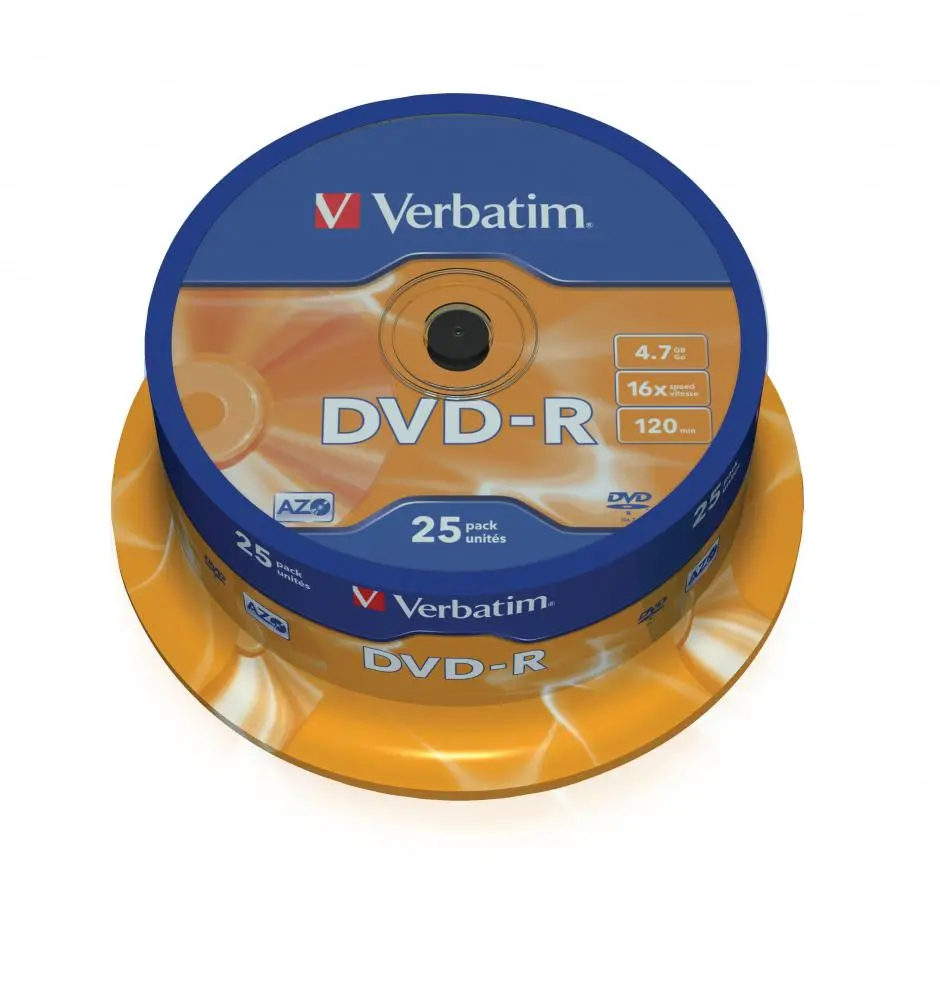 Płyta Verbatim DVD-R Matt Silver Cake Box 25szt.