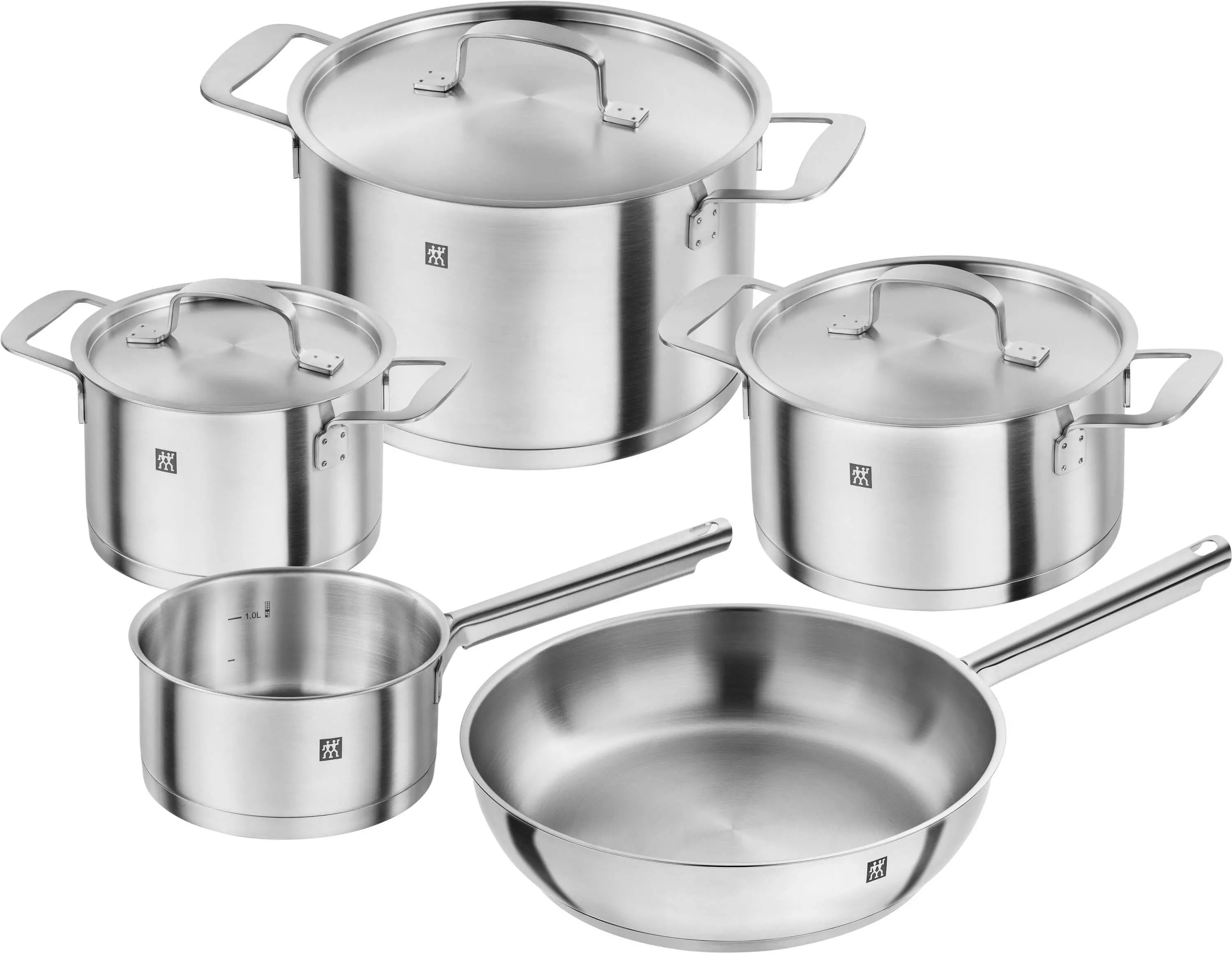 Zestaw garnków Zwilling Base Indukcja Stal nierdzewna 8 elementów