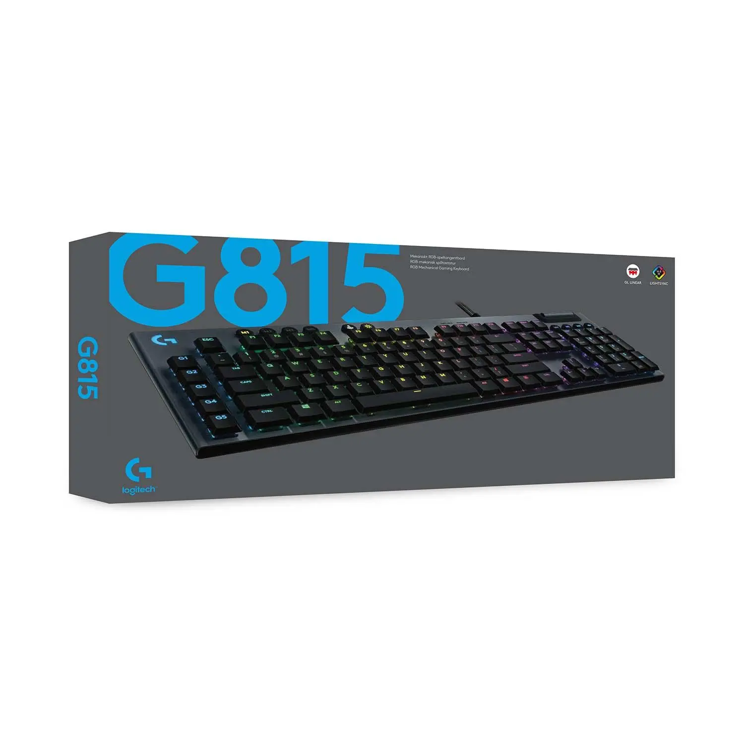 Klawiatura mechaniczna Logitech G815 GL Linear Czarny