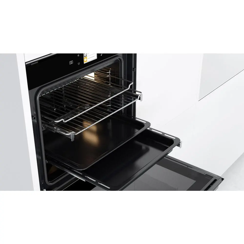 Piekarnik elektryczny parowy Whirlpool W9 OP2 4S2 H Termoobieg Zdalne sterowanie Srebrno-czarny