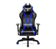Diablo Chairs X-Horn 2.0 Normal Size Gamingowy do 160kg Skóra ECO Czarno-niebieski