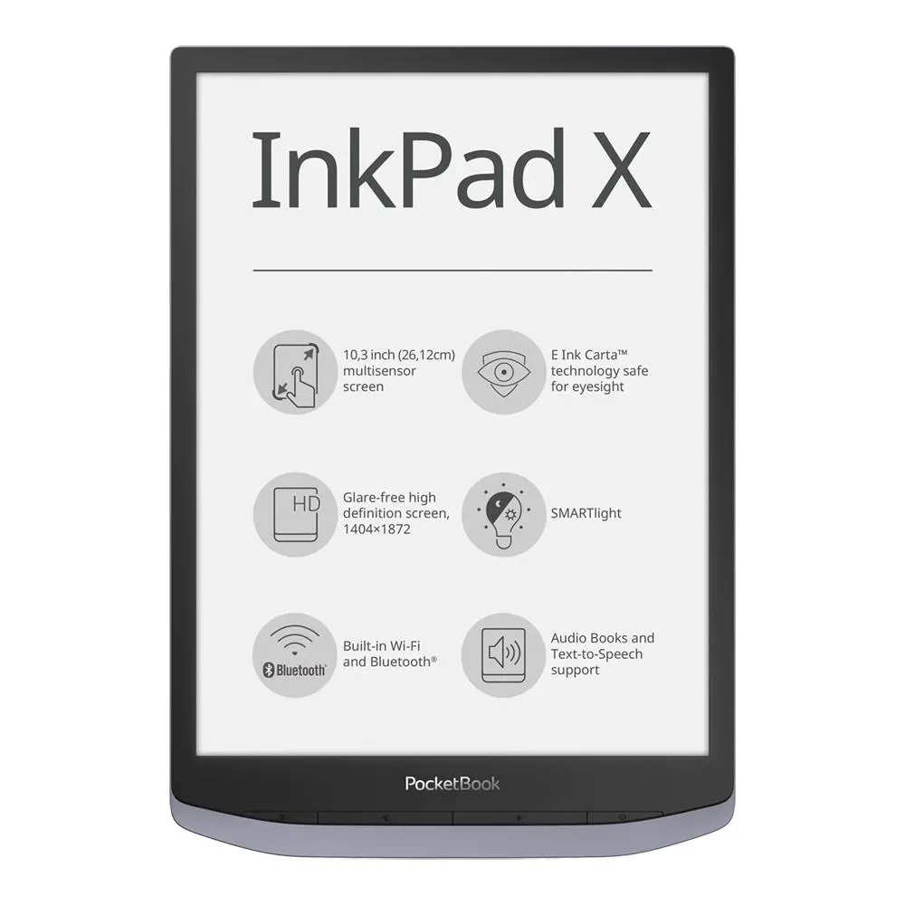 Czytnik E-booków Pocketbook InkPad X 10,3" 32GB WiFi Szary