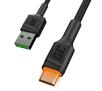 Kabel Green Cell GC Ray USB do Micro USB LED 1,2m Czarny