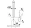 Bateria Franke Atlas Pull-Out Stal szlachetna Stal szlachetna