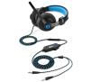 Słuchawki przewodowe z mikrofonem Sharkoon RUSH ER2 - niebieski