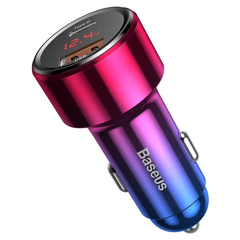 Ładowarka samochodowa Baseus Magic PPS QC 3,0 USB PD 45W Czerwony