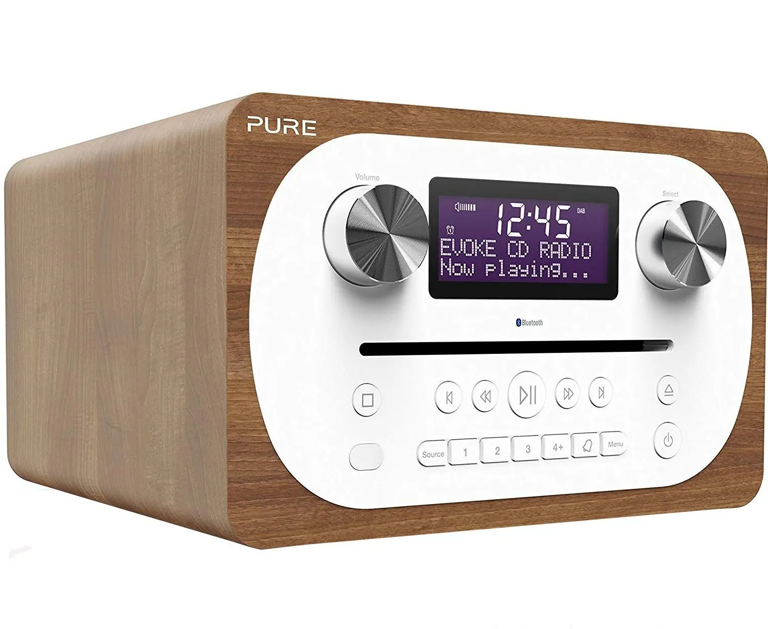 Wieża PURE Evoke C-D4 10W Bluetooth Radio FM, DAB+ Orzech