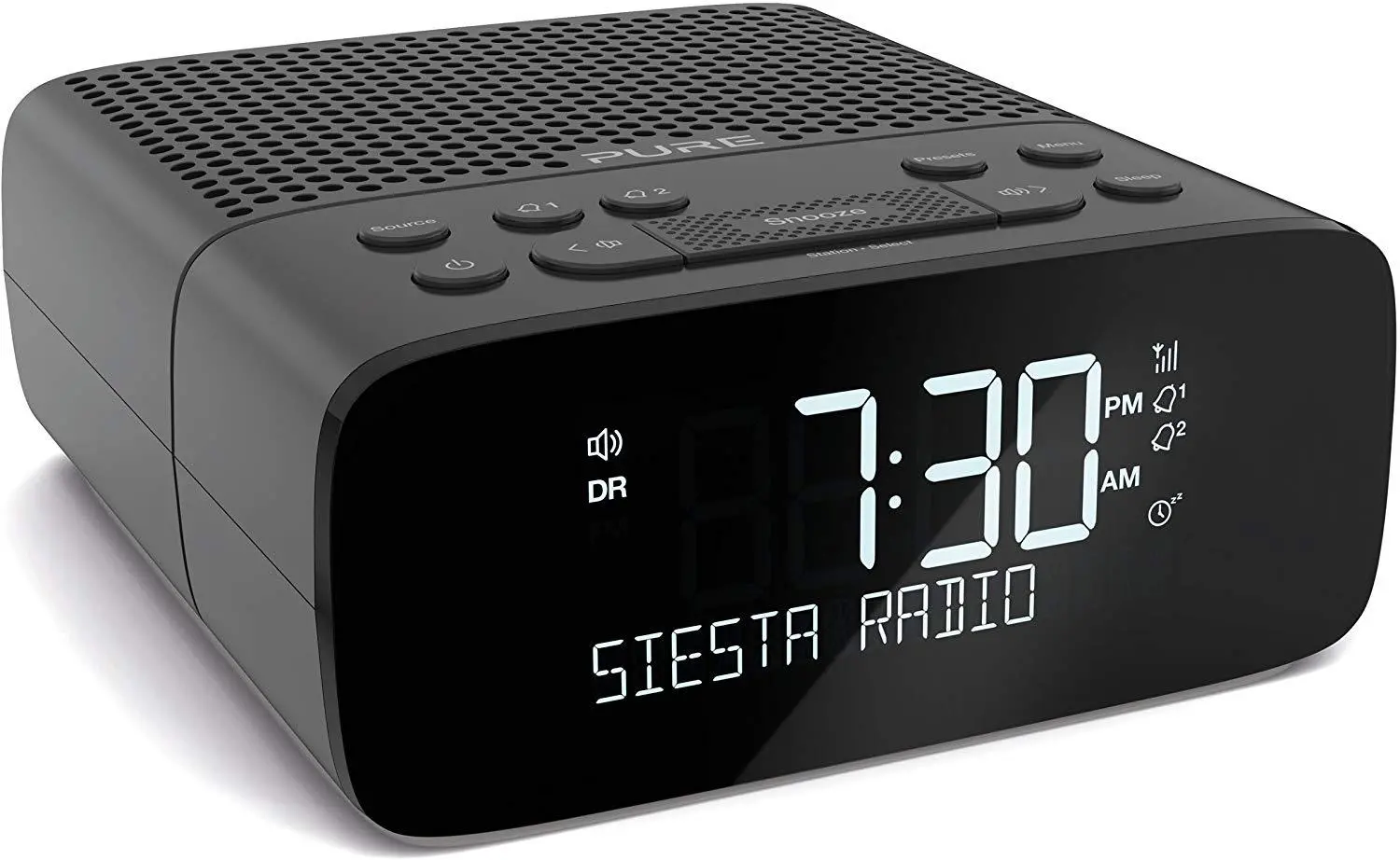 Radiobudzik PURE Siesta S2 Grafitowy